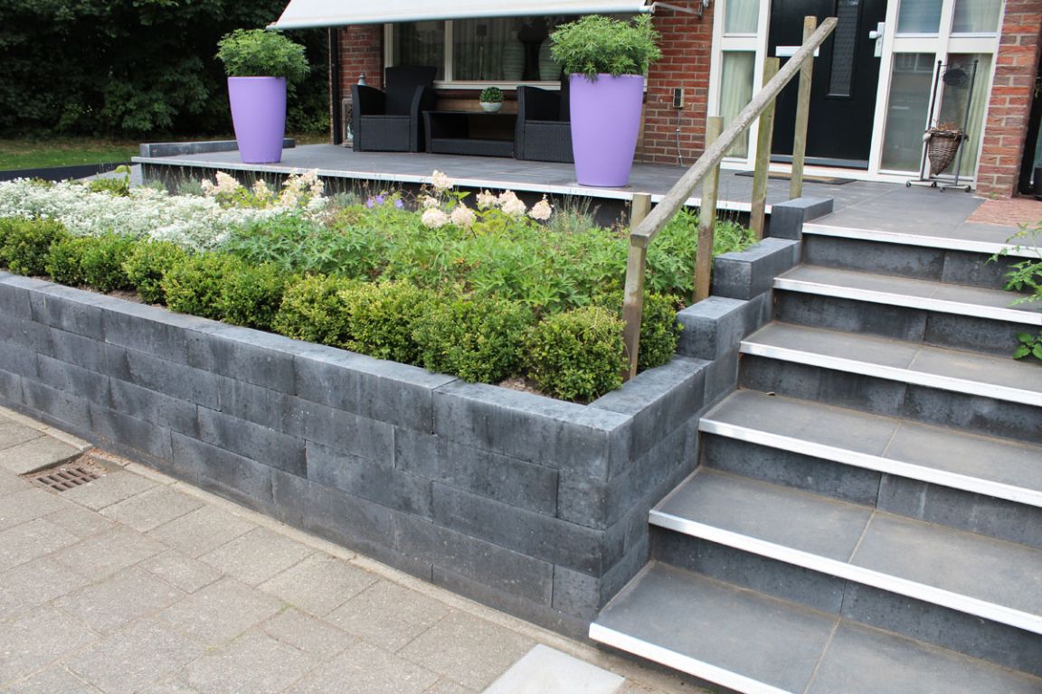 Bonus bijwoord Aardappelen Patioblok (Linea Block) Antraciet 15x15x60 cm strak | A18 Sierbestrating