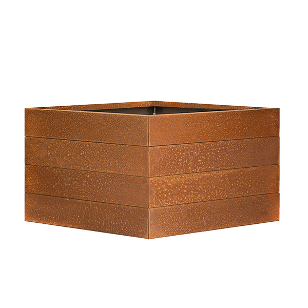 Waar Mompelen Aziatisch Bloembak Modulair CORTEN 240x210x56 cm | A18 Sierbestrating