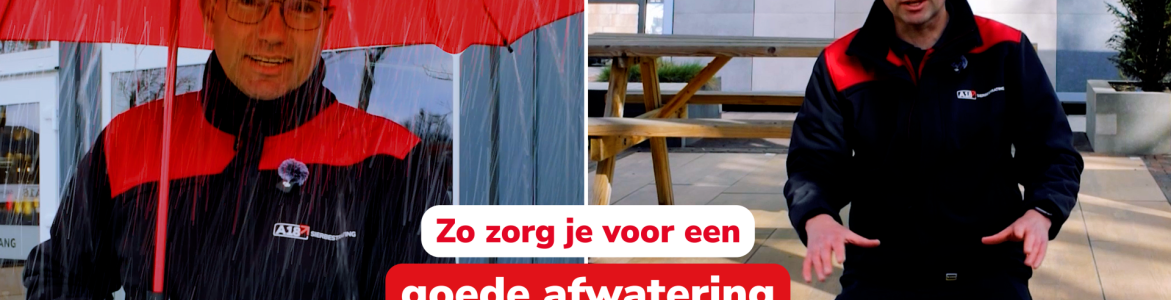 Afwatering in de tuin