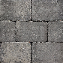 Stonique trommel 20x30x5 cm grijs/zwart