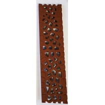 Voronoï rooster gietijzer, 500mm Corten