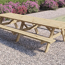 Picknicktafel vuren geïmpregneerd, gedroogd Superieur 300 cm