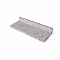 Schellevis Oud Hollandse traptrede L-vorm 100x40x15 cm grijs