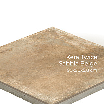 Kera Twice 90x90x5,8 cm Sabbia Beige