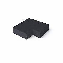Schellevis Oud Hollandse trap hoekstuk 90° (37/15) buiten carbon 60x60 cm