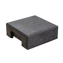 Berton©-afdekpet antraciet vlakke kop 14x14x5cm hoekmodel