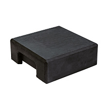 Berton©-afdekpet gecoat vlakke kop 14x14x5cm tussenmodel