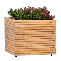 Bloembak RCW Krefeld 30x90x80cm op wieltjes