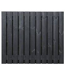 Tuinscherm zwart gesp. 23 planks (21+2) Dresden 150x180cm