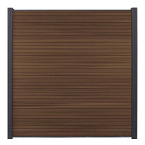 WPC (Wood Plastic Composite) Fency Rhombus Schutting Mahoni Horizontaal (Ral 7016)