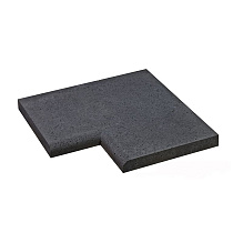 Schellevis Oud Hollandse zwembadrand hoek (100x100x5 cm) carbon