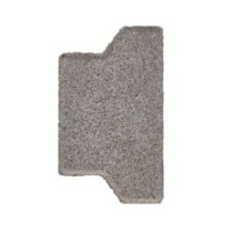Halve H-Prof 8 cm Grijs+Facet