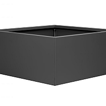 Bloembak vlak - ANTRACIET 90x90x60 cm