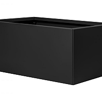 Bloembak vlak-   GRAFIET ZWART 60x90x40 cm