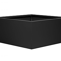 Bloembak vlak - GRAFIET ZWART 90x90x60 cm