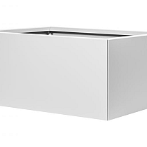 Bloembak vlak-  WIT 60x90x40 cm