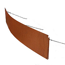 Borderpaneel flex 220x42 cm - CORTEN