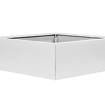 Bloembak vlak - WIT 180x180x60 cm
