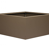 Bloembak vlak-  SUPRA BRUIN 90x90x40 cm