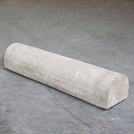 Parkeer of stootbanden 2x recht wit