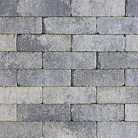 Stonique trommel dikformaat 6 cm grijs/zwart