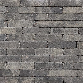 Stonique trommel waalformaat 7 cm grijs/zwart