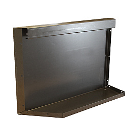 Bloembak Module+ Uitwendig hoekpaneel (B) 60x42 cm R - CORTEN