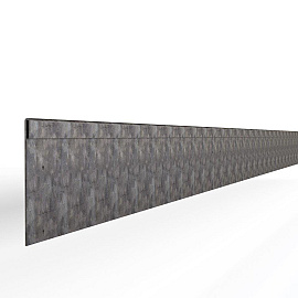 Kantopsluiting Single 300x10 cm - Verzinkt -