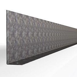 Kantopsluiting Stroke (flg) 300x16,5 cm - VERZINKT