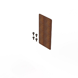 Koppelplaat 16,5 cm - Corten -