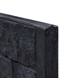 Berton©-motiefplaat smal antraciet gecoat H26 x D3,5 x L184 cm romeins motief