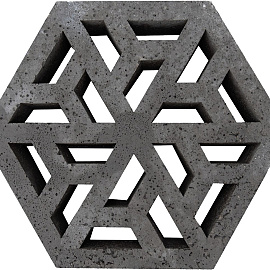 Schellevis Oud Hollandse eco-tegel 37,5x37,5x7 cm antraciet