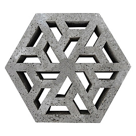 Schellevis Oud Hollandse  eco-tegel 37,5x37,5x7 cm grijs