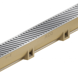 Euroline goot + verzink stalen sleufrooster 100cm