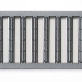 Sleufrooster verzinkt staal antraciet 100cm