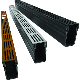 ACO Slim-Line met RVS rooster 100