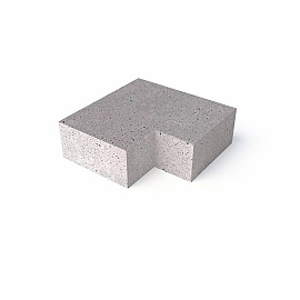 Schellevis Oud Hollandse trap hoekstuk 90° (40/20) buiten grijs 60x60 cm