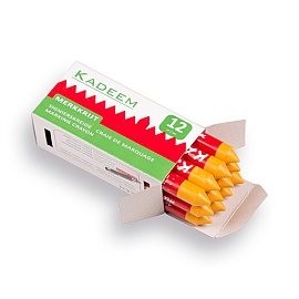 Merkkrijt - waskrijt KADEEM GEEL, diameter 13 mm (per doos van 12 stuks)