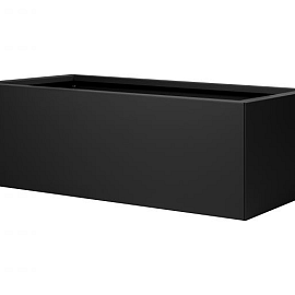 Bloembak vlak -  GRAFIET ZWART 60x120x40 cm
