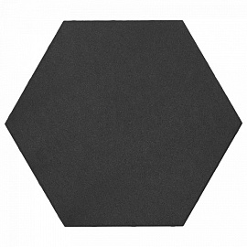 Soft Comfort Zeskant 60/52,5x30x4 cm Nero