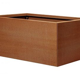 Bloembak vlak-  CORTEN 60x90x40 cm
