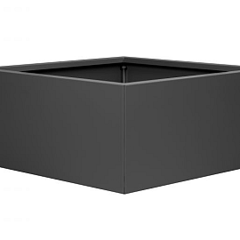 Bloembak vlak - ANTRACIET 90x90x60 cm