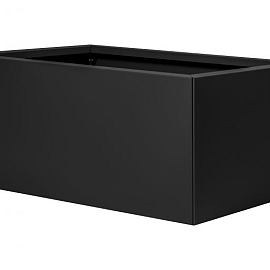 Plantenbak Vlak Grafietzwart 90x60x60 cm