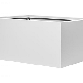 Bloembak vlak-  WIT 60x90x40 cm