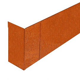 Hoekstuk uitwendig 15x42x15 cm - CORTEN