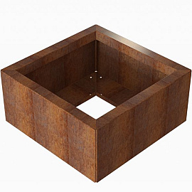 Plantenbak Module+ Corten 60x60x28 cm - CORTEN