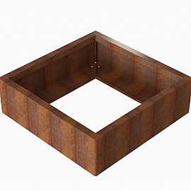 Plantenbak Module+ Corten 90x90x28 cm - CORTEN