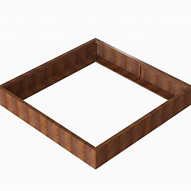 Plantenbak Module+ Corten 180x180x28 cm - CORTEN