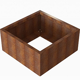 Plantenbak Module+ Corten 90x90x42 cm - CORTEN