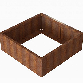 Plantenbak Module+ Corten 120x120x42 cm - CORTEN